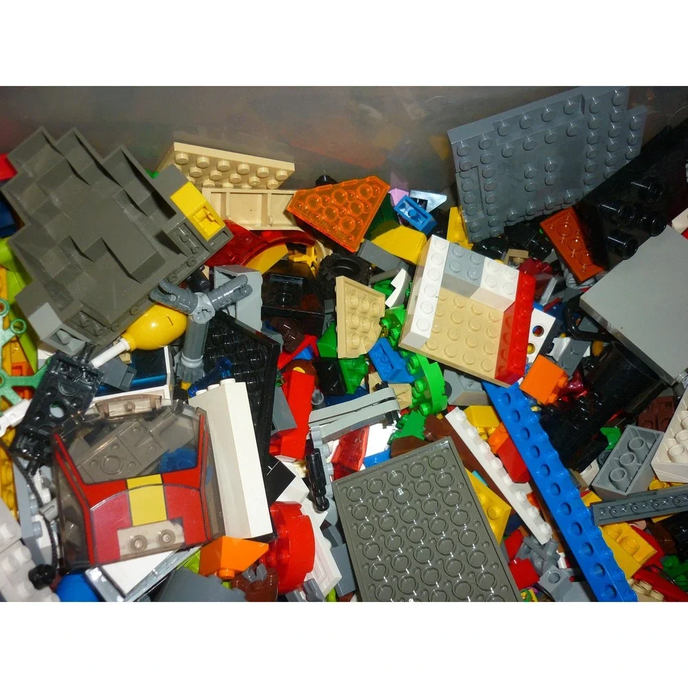 LEGO Bulk Mixed Lot‎ Bricks Plates Wheels Gears Technic Space City Assorted 5lb